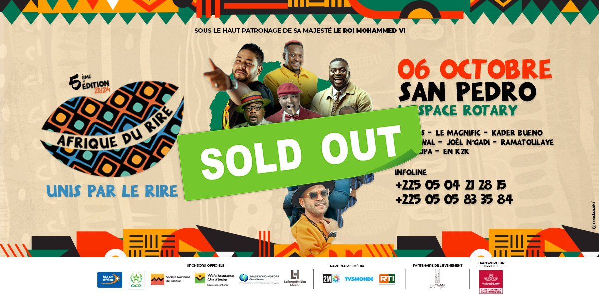 Image principale pour l'événement Festival Afrique du rire - Gala de San Pedro