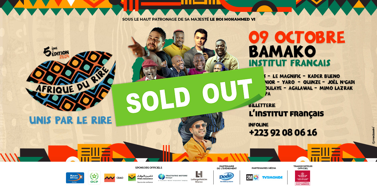 Image principale pour l'événement Festival Afrique du rire - Gala de Bamako